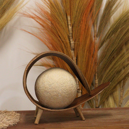 Natural Coconut Lamp UK Plug - Natural Loop