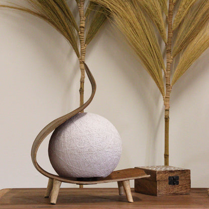 Natural Coconut Lamp UK Plug - Chocolate Twist