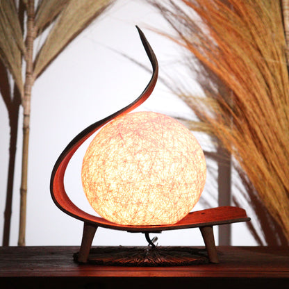 Natural Coconut Lamp UK Plug - Chocolate Twist