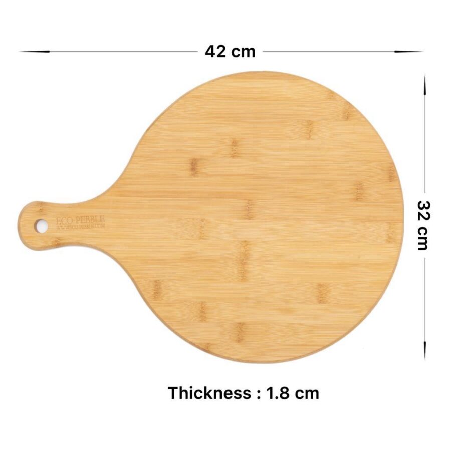 Bamboo Board Pizza with size 