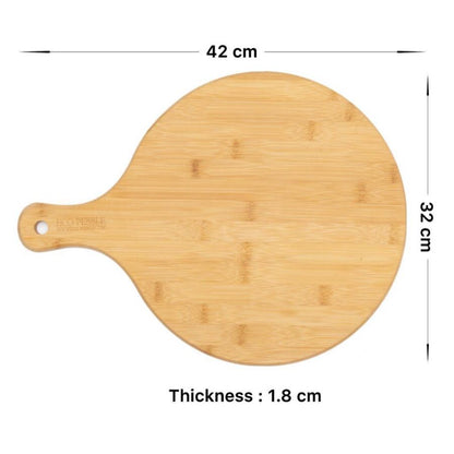 Bamboo Board Pizza with size 